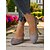 abordables Ballerines femme-Ballerines blanches texturées pour femmes – chaussures décontractées à enfiler à bout rond avec accent de talon doré pour dames, parfaites pour les trajets quotidiens, les promenades dans le jardin ou les sorties du week-end
