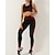 billiga Set och One-Pieces-Dam 2 delar Yogatröja Loungekläder Sport-BH Sömlösa Leggings Lappverk Färgblock Träningsdräkter Sjöblå ArmyGreen Gymträning Hög midja Stretch Andningsfunktion Ärmlös Sport Sportkläder Smal