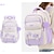abordables Sacs à dos pour Enfants et Adolescents-Sac à dos d'école rouge et blanc pour filles – joli sac à dos de grande capacité avec patchs étoiles et breloque pompon pour ados