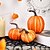 abordables Figurines et ornements-Décoration de citrouille artificielle 3 pièces, citrouilles en mousse de décoration d'automne bohème pour Halloween pour une utilisation intérieure et extérieure, centre de table de fête des récoltes