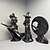 levne Figurky a ozdoby-fantasy čarodějnice socha pryskyřice měsíc čarodějnice s koštětem &amp;Kotlík sběratelská figurka mystická halloweenská ozdoba do obývacího pokoje stolní dekorace domácnosti