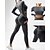billiga Set och One-Pieces-Dam 2 delar Yogatröja Loungekläder Höst Ensfärgat Träningsdräkter ArmyGreen Svart Gymträning Hög midja Stretch Andningsfunktion Långärmad Sport Sportkläder Smal