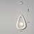 economico Luci Isola cucina-Grandi lampade a sospensione moderne, lampade a sospensione in stile wabi-sabi giapponese, lampadario a forma di goccia di pioggia per sala da pranzo, cucina, isola, corridoio, ristorante, G9 50 cm