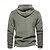 abordables Tapas-Hombre Sudadera Sudadera de polar cima de senderismo Manga Larga Con Capucha Camiseta Al aire libre Mantiene abrigado Invierno Poliéster Gris oscuro Verde Caqui Rutina de ejercicio Corriendo