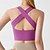 cheap Sports Bras &amp; Vests-Women&#039;s Workout Tank Tops Sports Bra Underwear Medium Support Breathable Wireless Padded Solid / Plain Color Sport Activewear White Purple Gym Fitness Yoga