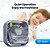 abordables Ventilateurs de Bureau-Topk Mini ventilateur portable USB de bureau à fort débit d'air &amp;Ventilateurs sur pied silencieux à 3 vitesses et rotation à 360° pour la maison
