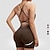 billiga Set och One-Pieces-Dam Scrunch Yoga Romper Träningsjumpsuits Öppen rygg Ensfärgat Kroppsdräkt Mörkgrå Svart Gymträning Volleyboll Löpning Hög midja Stretch Andningsfunktion Magkontroll Sport Sportkläder Tight passform