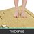 abordables Ensembles tapis de salle de bains 3 pièces-Rectangulaire 3/5&quot; (1,5 cm) Paillassons Fait à la Machine Polyester Antidérapant Classique Couleur Unie