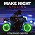 abordables Service de Véhicule-Lot de 16 bouchons de valve de pneu fluorescents universels, couvercles de tige d'air phosphorescents pour moto, vélo électrique, scooter, voiture, pneus à vide, bouchons de noyau de valve lumineux