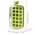 cheap Camping Equipment-Ice Cube Bottle, 2 in 1 Touch-Free Ice Cube Tray Water Bottle with Lid and Bin, Ice Cube Making Bottle, Easy Press to Release Vertical Ice Cube Tray with straw tie