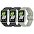 preiswerte Samsung-Uhrenarmbänder-3 Pack Uhrenarmband für Samsung Galaxy Galaxy Fit 3 Silikon Ersatz Gurt Niedlich Sportarmband Moderne Schnalle Armband
