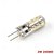 abordables Ampoules LED double broche-Lot de 10 ampoules LED G4 à intensité variable, 2 W, 3 W, 12 V CC, 3014 SMD, en silicone, blanc chaud, angle de 360 degrés
