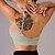 billige Sports-BH&#039;er og veste-Dame Yoga-bh Kampvogn Pilates-bh Undertøj Medium støtte Åndbart Vatteret Ensfarvet / almindelig farve Sport Sportstøj Sort Hvid Fitness Pilates Løb