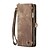 cheap iPhone Cases-Phone Case For iPhone 16 15 14 Pro Max Plus 16e 13 12 Mini Wallet Case Detachable Zipper with Wrist Strap TPU PU Leather