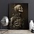 preiswerte Halloween-Leinwandplakat, gedrucktes Gemälde, Kunstplakat, Halloween-Dekoration, dunkle Totenkopfkunst, gotische, verwelkte Pflanzen, viktorianisches, dunkles, rustikales Bauernhaus-Ölgemälde, nordischer Stil,