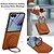 economico Cover Samsung-telefono Custodia Per Samsung Galaxy Z Flip 7 Z Flip 6 Z Flip 5 Z Flip 4 Z Flip 3 Copertura Posteriore Supporta la Ricarica Wireless Cavalletto Resistente agli urti Retrò TPU Pelle PU