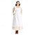 economico Pioniere / XIX secolo-250° anniversario USA 19° secolo anni 1800 Abito da prateria Ragazza pioniera Coloniale Pioniere Guerra rivoluzionaria Costume Per donna Halloween Carnevale 4 luglio Adulti Vestito Grembiule Copricapo