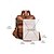 abordables Sacs à Dos de Mode-Lot de deux sacs à dos et portefeuilles en similicuir imprimé léopard pour femme - Sac à bandoulière convertible avec pompons pour l&#039;école, les voyages et le shopping au quotidien