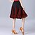 cheap Latin Skirts-Latin Dance Skirts Pleats Pure Color Splicing Women&#039;s Performance Training High Polyester