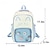 baratos Mochilas para Crianças e Adolescentes-Mochila kawaii com orelhas de gato para meninas – linda mochila escolar rosa com bolso transparente e broches de desenho animado para adolescentes e crianças