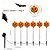 economico Espositori per esterni e giardino-6 luci decorative da giardino a forma di zucca di Halloween, impermeabili, solari, per prato, per esterni, per terrazze, cimiteri, prati e vialetti.