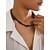 abordables Accessoires de vacances-Collier de perles en pierre naturelle pour homme avec des accents turquoise – bijoux de style bohème pour la plage, pour les tenues décontractées, les festivals et les vacances d'été