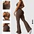 billiga Set och One-Pieces-Dam Scrunch Yoga Romper Träningsjumpsuits Öppen rygg Ensfärgat Kroppsdräkt Svart Kaffe Gymträning Volleyboll Löpning Hög midja Stretch Andningsfunktion Magkontroll Sport Sportkläder Tight passform