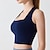 cheap Sports Bras &amp; Vests-Women&#039;s Workout Tank Tops Sports Bra Underwear Medium Support Breathable Wireless Padded Solid / Plain Color Sport Activewear White Purple Gym Fitness Yoga