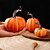 abordables Figurines et ornements-Décoration de citrouille artificielle 3 pièces, citrouilles en mousse de décoration d'automne bohème pour Halloween pour une utilisation intérieure et extérieure, centre de table de fête des récoltes