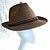 billiga Fedora hatt-Herr Fedorahatt Oktoberfesthatt Mörkgrön Brun Tyg Fjäder Mode Ledigt Gata Dagligen Färgblock Solskyddskräm Andningsfunktion