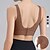 cheap Sports Bras &amp; Vests-Women&#039;s Workout Tank Tops Sports Bra Underwear Medium Support Breathable Wireless Padded Solid / Plain Color Sport Activewear Black White Gym Fitness Yoga