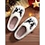baratos Chinelos de mulher-chinelos femininos confortáveis para ambientes internos com bordado de corgi – chinelos fofos e quentinhos para o inverno e para relaxar