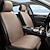 abordables Fundas de asiento para coche-1 juego de cojines esenciales de verano para asientos delanteros individuales con un diseño simple y versátil con material fresco. Son cómodos, transpirables y fáciles de instalar.
