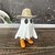 levne Halloweenové závěsné a stolní dekorace-Halloweenská kovbojská pryskyřičná figurka ducha, strašidelná pryskyřičná sochařská dekorace, malá stolní socha pro domov, kancelář, dekorace na párty