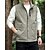cheap Men&#039;s Fishing Vest-Men&#039;s Vest Gilet Outdoor Daily Fashion Casual Spring Fall Pocket Polyester Comfortable Plain Zipper Stand Collar Regular Fit Black Red Blue Khaki Vest