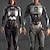 preiswerte Drucke-Karneval 2026 Roboter Cyborg Bodysuits Halloween-Gruppen-Paarkostüme Ganzkörper-Catsuit Gruseliges Kostüm Erwachsene Kinder Alle Halloween Karneval Tag der Toten Club Party Leistung Einfache