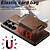 baratos Capa Samsung-telefone Capinha Para Samsung Galaxy S25 S24 S23 Ultra Plus S22 Plus Ultra Capa traseira Magnética Suporte para carregamento sem fio Pata de Apoio Retro TPU Couro PU