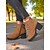 baratos Botas do Chelsea-Botas Chelsea femininas de camurça sintética – botins de salto grosso e sola de borracha para passeios de outono na fazenda, estradas rurais e colheita de abóboras