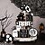 abordables Wearables y disfraces-Juego de 15 piezas de decoración de bandejas escalonadas rosas de Halloween, lindos letreros de madera fantasma y decoraciones de estilo rústico para el hogar, la mesa y suministros para fiestas.