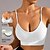 billige Sports-BH&#039;er og veste-Dame Yoga-bh Kampvogn Pilates-bh Undertøj Medium støtte Åndbart Vatteret Ensfarvet / almindelig farve Sport Sportstøj Sort Hvid Fitness Pilates Løb