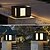 billiga Postljus-modern metall &amp;Akryl LED solcellsvägglampor för utomhusbruk, varmvit, storlek 30/20 cm, 110-120v/220-240v, vattentät sensorbrytare