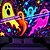 voordelige halloween wandtapijten-Halloween Zwartlicht Wandtapijt Schattig Spook UV Reactief Gloei-in-de-Donker Bos Trippy Berg Mistige Begraafplaats Geest Hangend Wandtapijt Muurkunst Muurschildering voor Woonkamer Slaapkamer