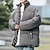 preiswerte Pufferjacken-Herren Wanderjacke Daunenjacke Winterjacken Außen Thermik Warm Wanderoutfits Wanderbekleidung Winter Oberteil Camping / Wandern / Höhlenforschung Reisen Dunkelgrau Schwarz Kaffee