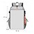 preiswerte College-Rucksäcke-grauer Unisex-Utility-Rucksack – wasserfeste Schul- und Reisetasche mit Schnallenriemen und mehreren Aufbewahrungstaschen