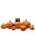 abordables Halloween-Calabaza inflable de 8 pies de largo con gato negro, decoración de Halloween al aire libre con luces LED