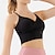 cheap Sports Bras &amp; Vests-Women&#039;s Workout Tank Tops Sports Bra Underwear Medium Support Breathable Wireless Padded Solid / Plain Color Sport Activewear Black Pink Gym Fitness Yoga