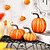 abordables Figurines et ornements-Décoration de citrouille artificielle 3 pièces, citrouilles en mousse de décoration d'automne bohème pour Halloween pour une utilisation intérieure et extérieure, centre de table de fête des récoltes