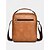 abordables Bolsos de hombre-Bolso bandolera de piel sintética impermeable para hombre con diseño multibolsillos: bolso bandolera informal de viaje para desplazamientos diarios, trabajo o salidas de fin de semana.