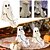 abordables Halloween-Statue de chien fantôme d'Halloween, figurine effrayante, décoration de table pour la maison
