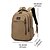 cheap College Backpacks-Men's Casual Laptop Backpack – Water-Repellent Canvas Bag with Multiple Compartments, Durable Design for School, Travel and Everyday Use